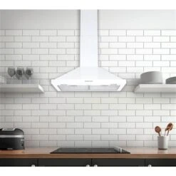 Ancona 30-in White Stainless Steel Convertible Wall-Mounted Pyramid Range Hood With Charcoal Filter Included -Whirlpool Sales Store 332004685 AlternateImage1 l
