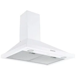Ancona 30-in White Stainless Steel Convertible Wall-Mounted Pyramid Range Hood With Charcoal Filter Included -Whirlpool Sales Store 332004685 MainImage 001 l