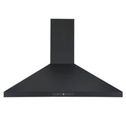 Ancona 36-in 440 CFM Matte Black Convertible Wall Mount Pyramid Range Hood With Charcoal Filter Included -Whirlpool Sales Store 332004690 AlternateImage1 l