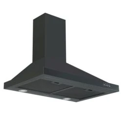 Ancona 30-in 450 CFM Black Stainless Steel Convertible Wall Mount Range Hood With Charcoal Filter Included -Whirlpool Sales Store 332004693 MainImage 001 l