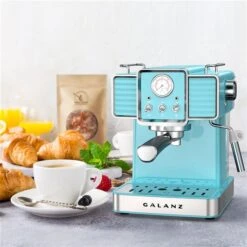 Galanz Retro Blue Espresso Machine