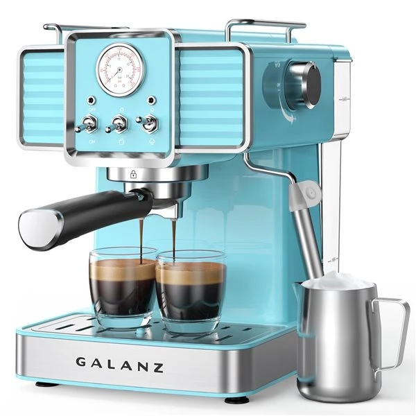 Galanz Retro Blue Espresso Machine 4 Galanz Retro Blue Espresso Machine - Image 4